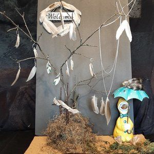 Hand made feather accessories